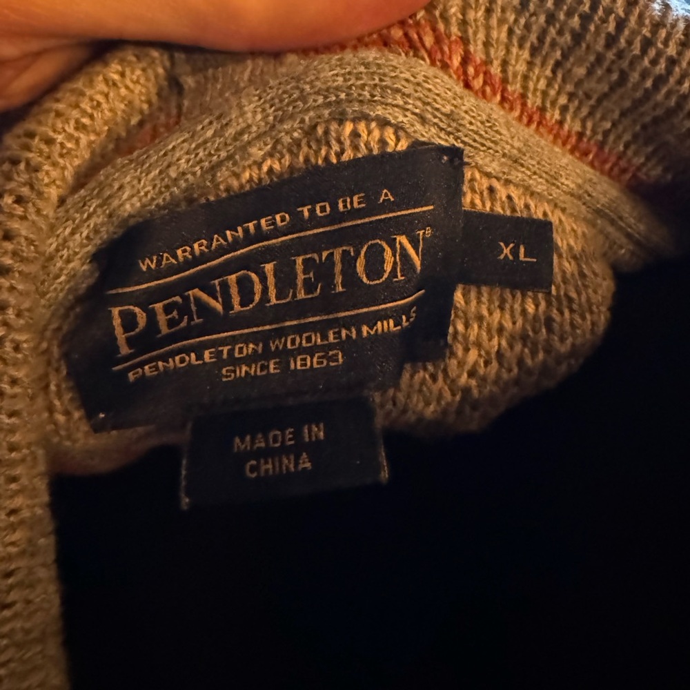 Pendleton Woolen Sweater with Subtle Stripes - image 4